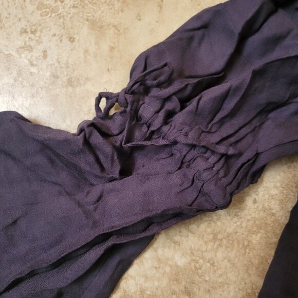 Chaser off-the-shoulder Long Sleeves with ties Black/Dark Grey SIZE: MEDIUM NWT - Picture 11 of 11